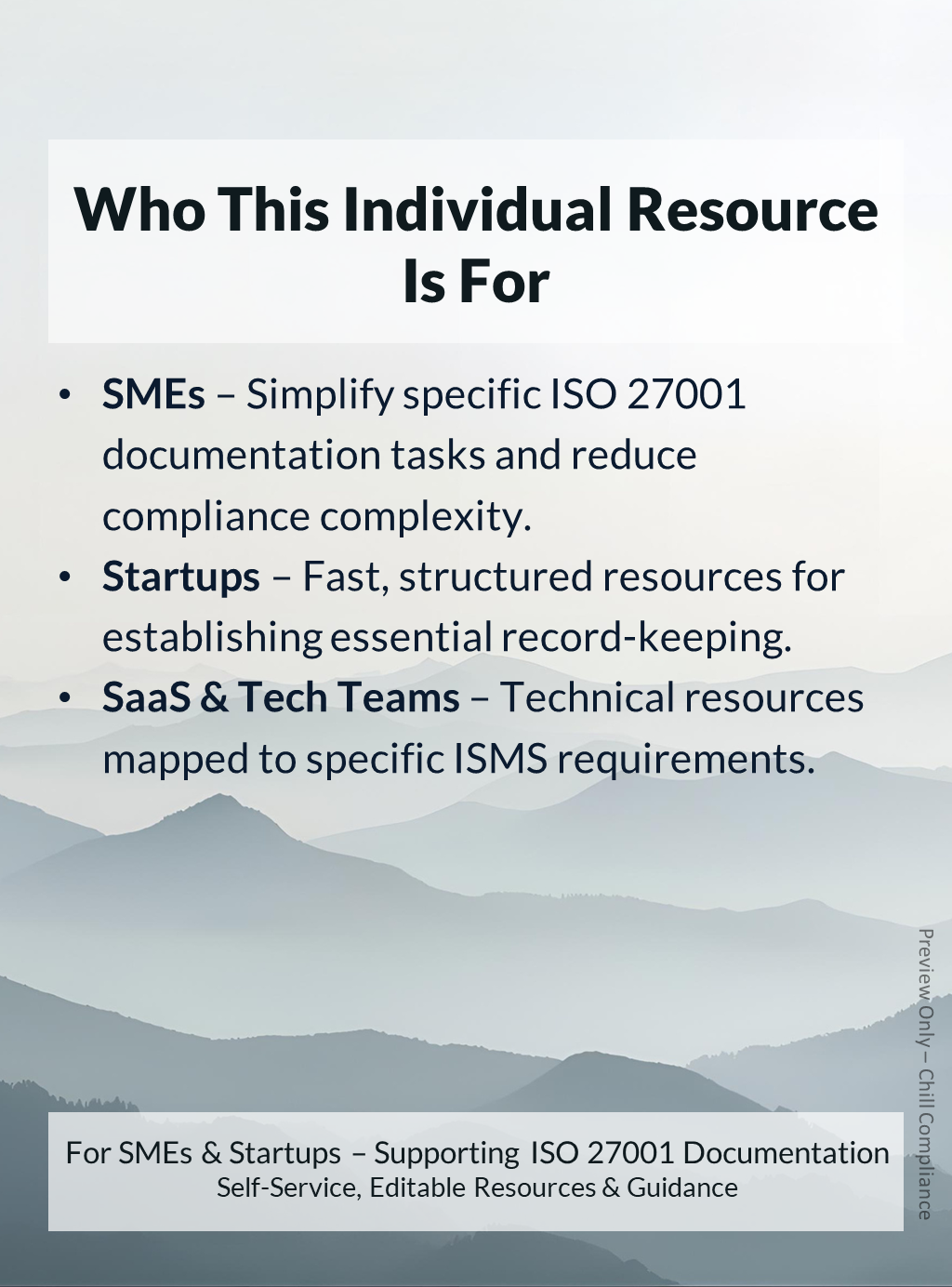 ISO 27001:2022 Information Security Policy resource and template for SMEs, startups, and SaaS teams