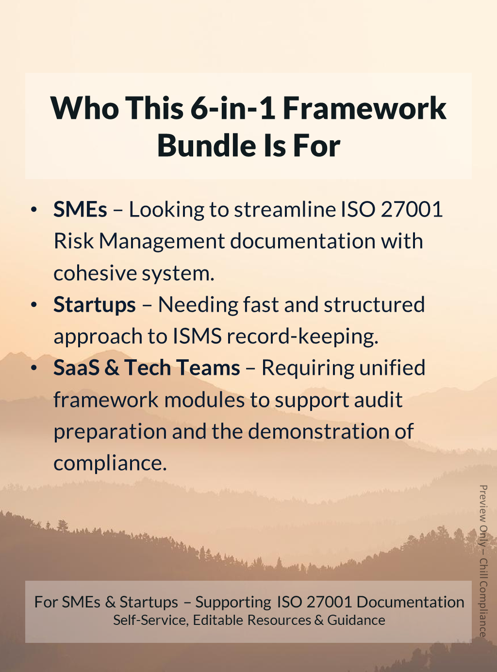 ISO 27001 Risk Management Bundle: Streamlined for SMEs, structured for Startups, unified for SaaS / Tech by Chill Compliance.