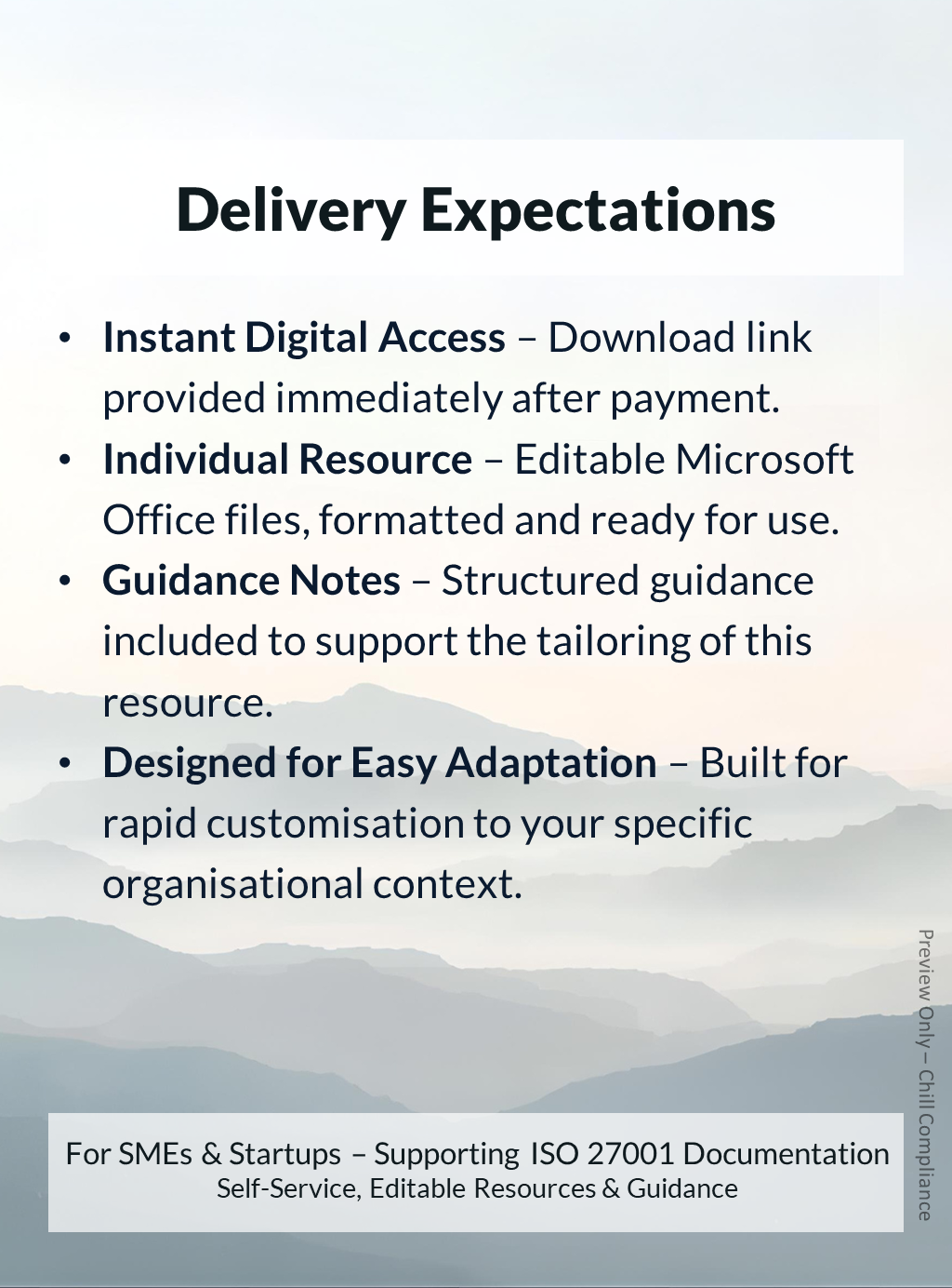 ISO 27001:2022 Risk Management Procedure resource with instant download and editable template files