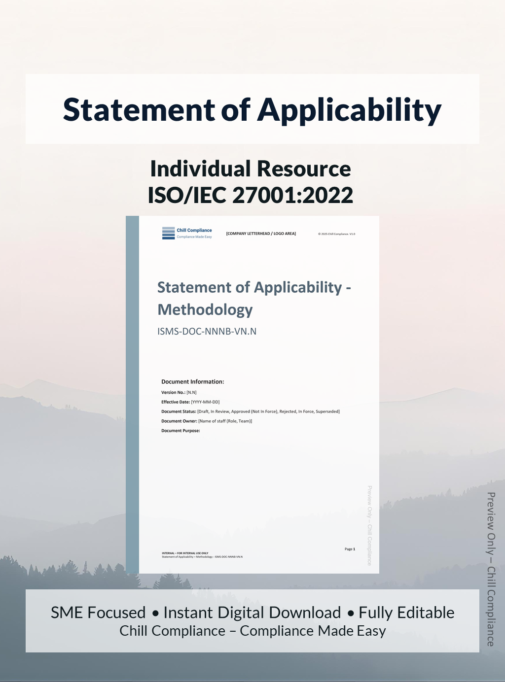 ISO 27001 Statement of Applicability (SoA) Toolkit – Register & Guide ...