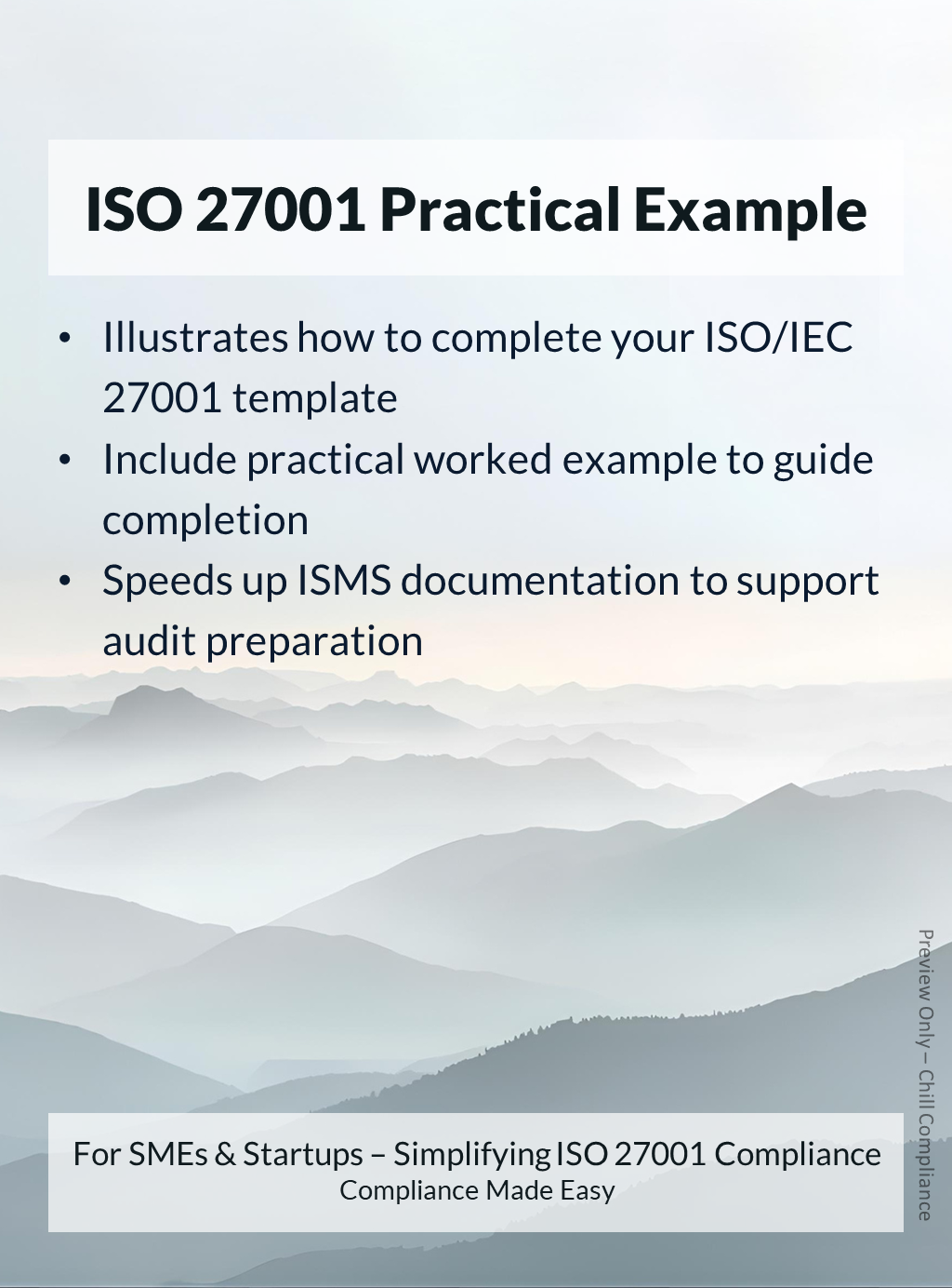 ISO 27001 Residual Risk Acceptance Form practical example, shows how to complete template, supports ISMS documentation for SMEs and startups