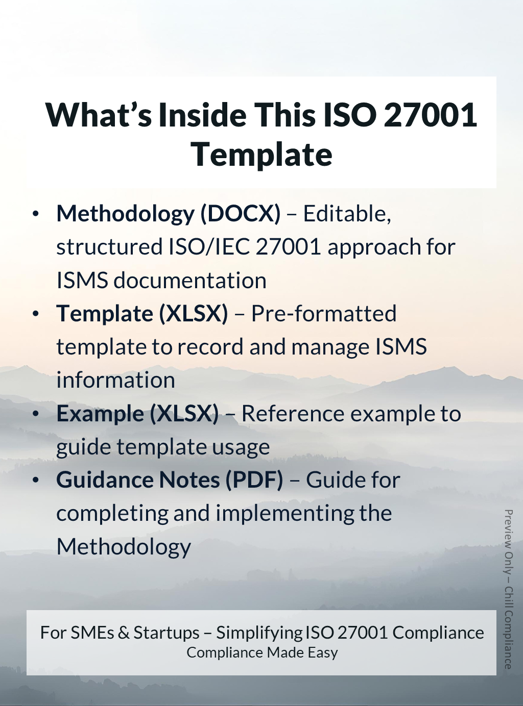 ISO 27001 Risk Assessment Worksheet template, editable DOCX and XLSX, step-by-step guidance, traceability, supports ISO/IEC 27001 audit